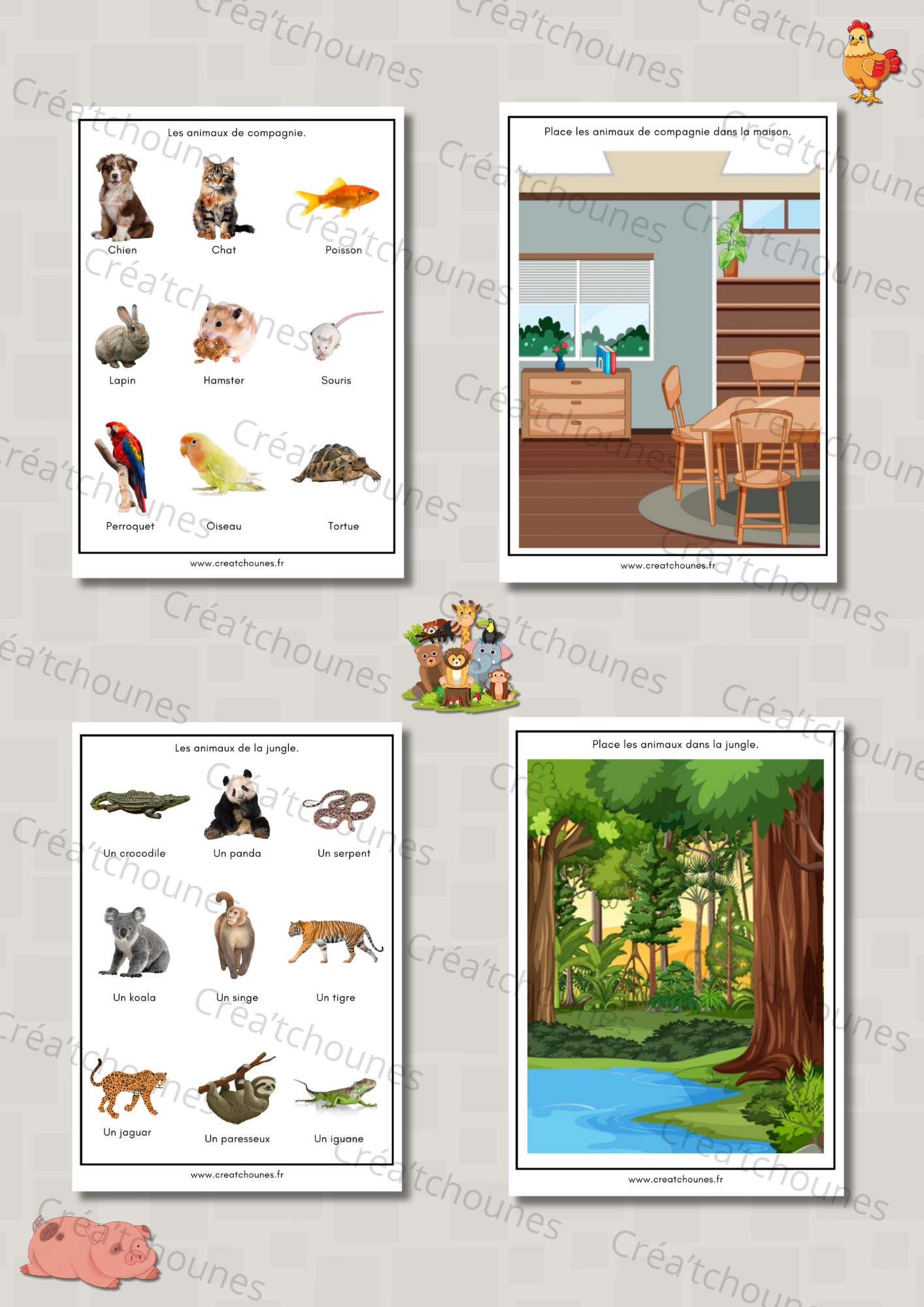 Livret d'activité: Thème Les Animaux.