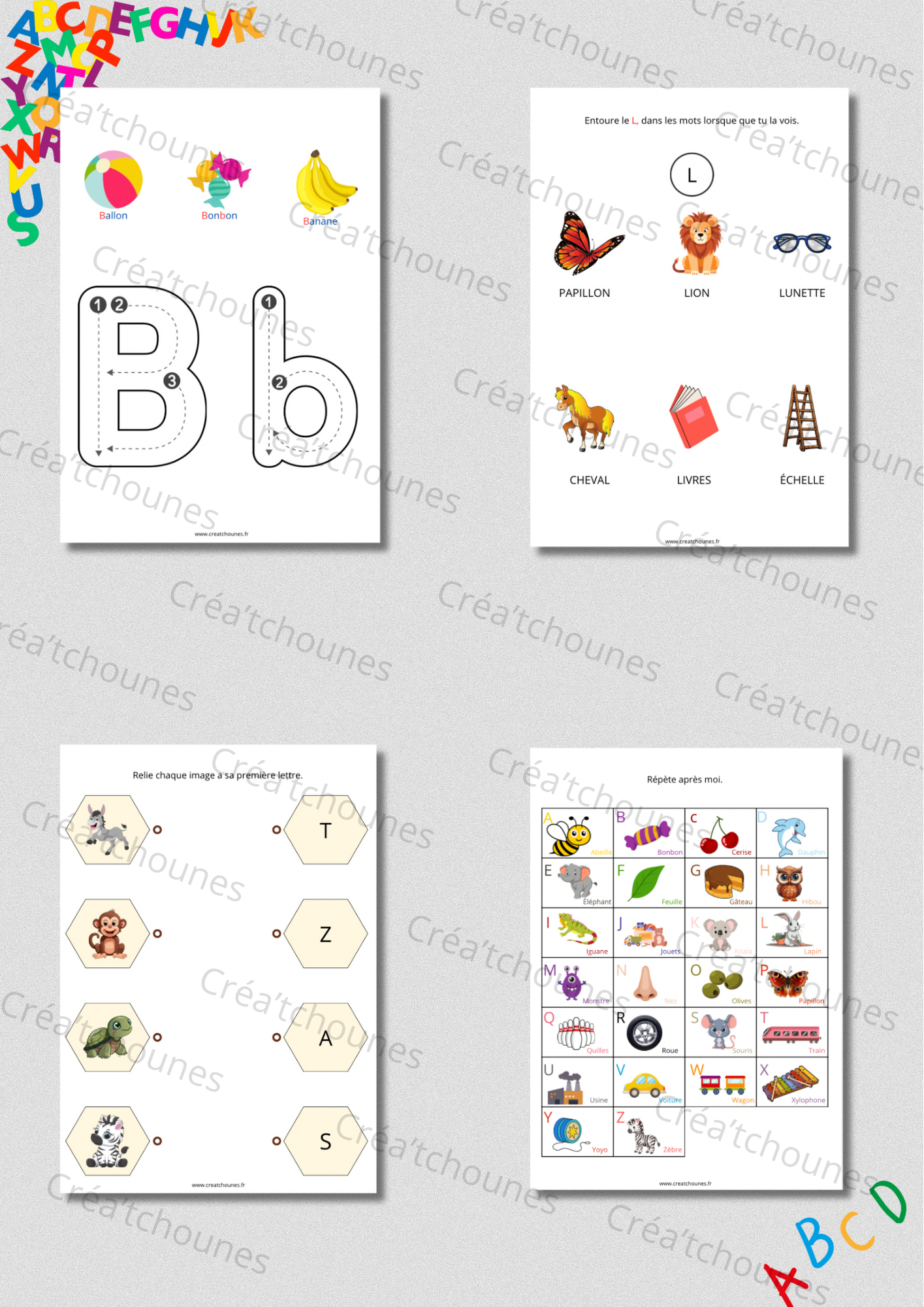 Mon livret d’activités: J’APPRENDS L’ALPHABET