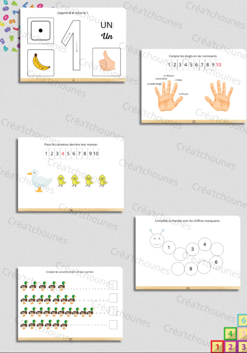 Mon livret d'activités: J'APPRENDS LES CHIFFRES