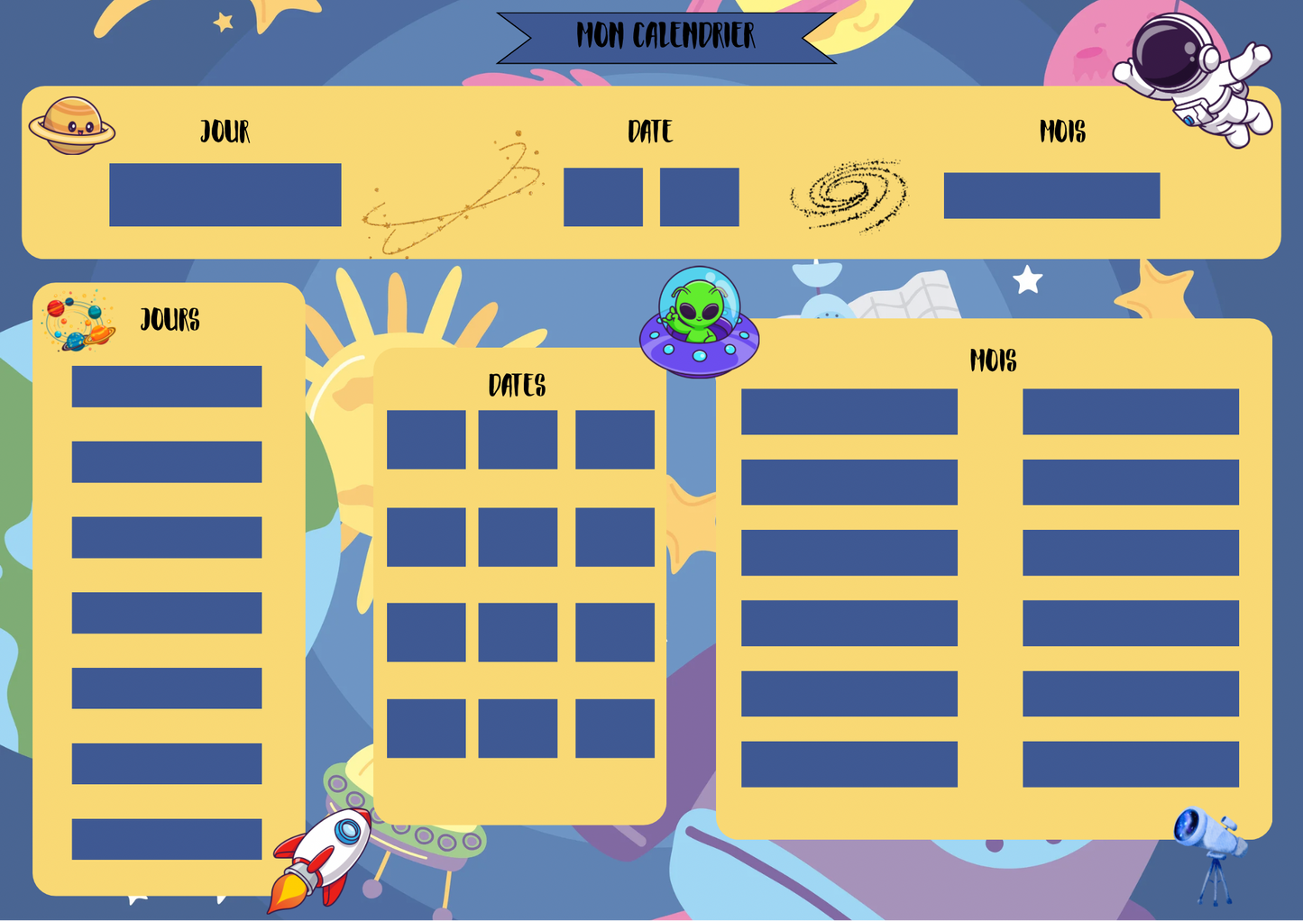 Pack promo - Mon Calendrier + Ma Météo - Lot éducatif à prix réduit ( 12€ au lieu de 16.50))