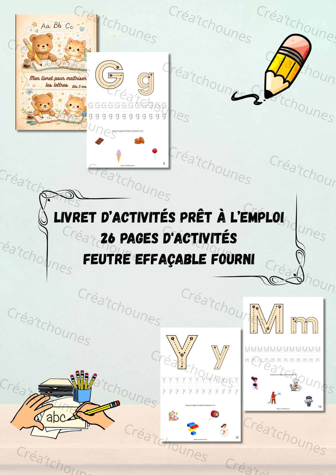 Mon livret pour maîtriser les lettres de A à Z