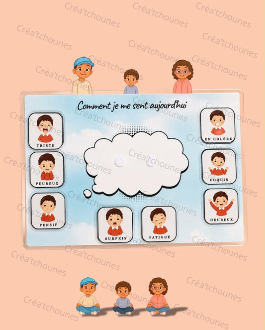 Tableau des émotions enfant – Version fille & garçon