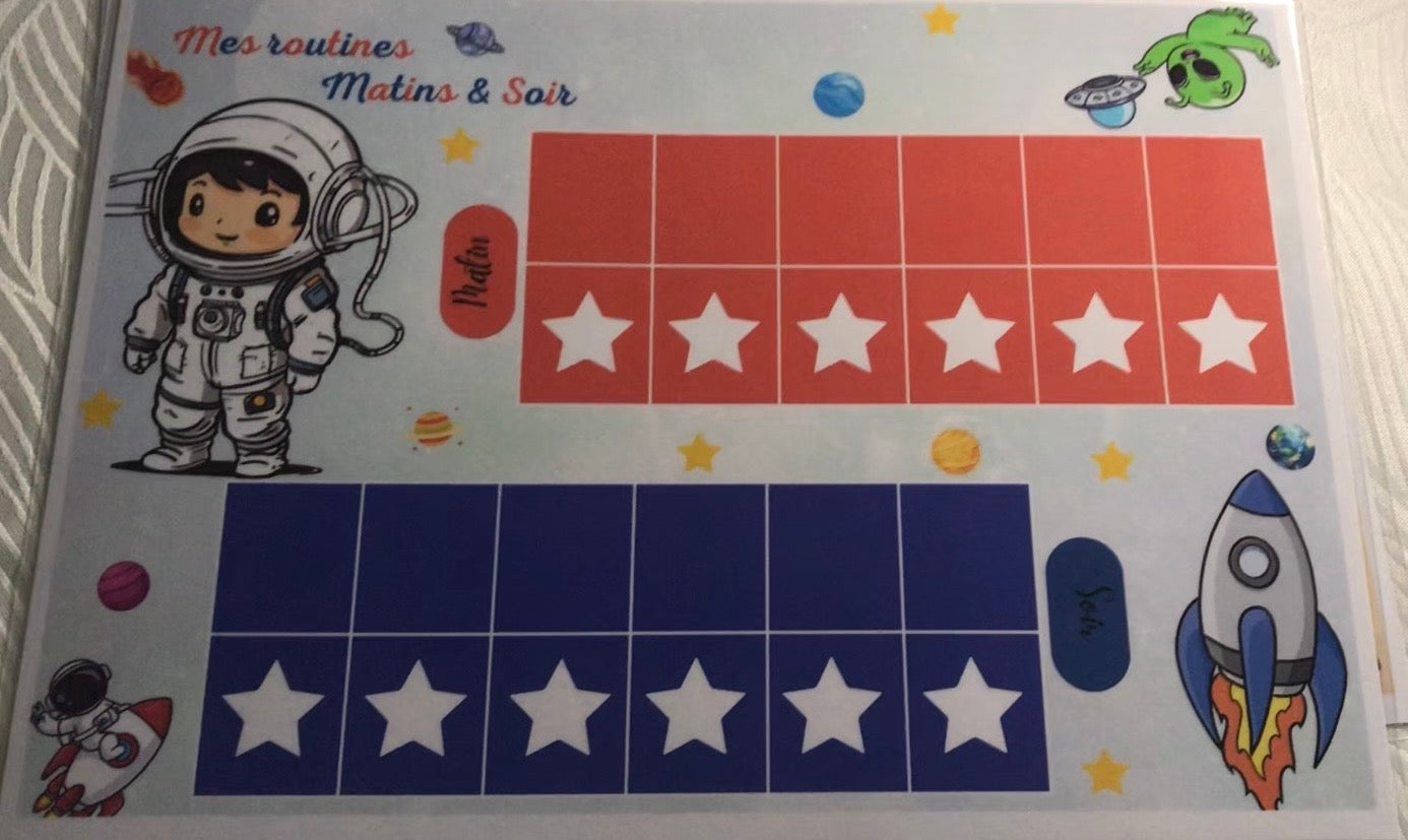 Tableau Routine de la Semaine Personnalisable