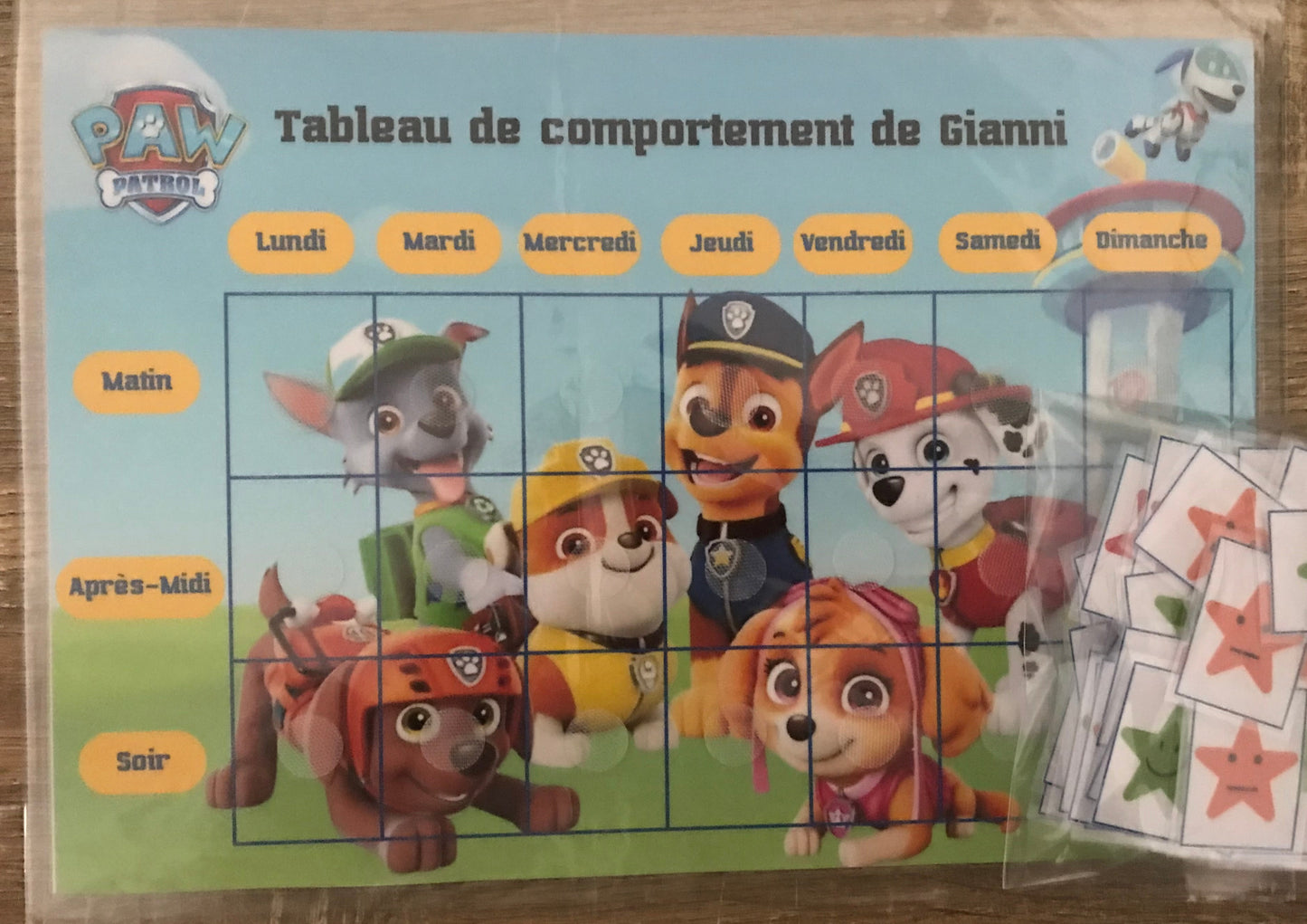 Tableau De Comportement Personnalisable.