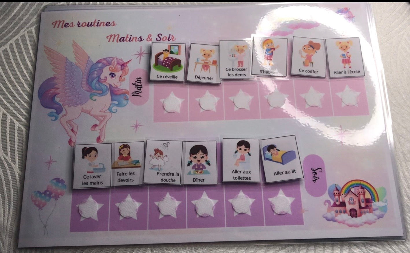 Tableau Routine de la Semaine Personnalisable