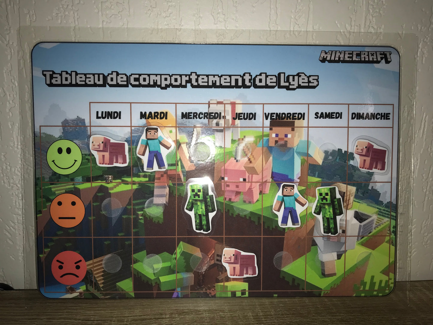 Tableau De Comportement Personnalisable.