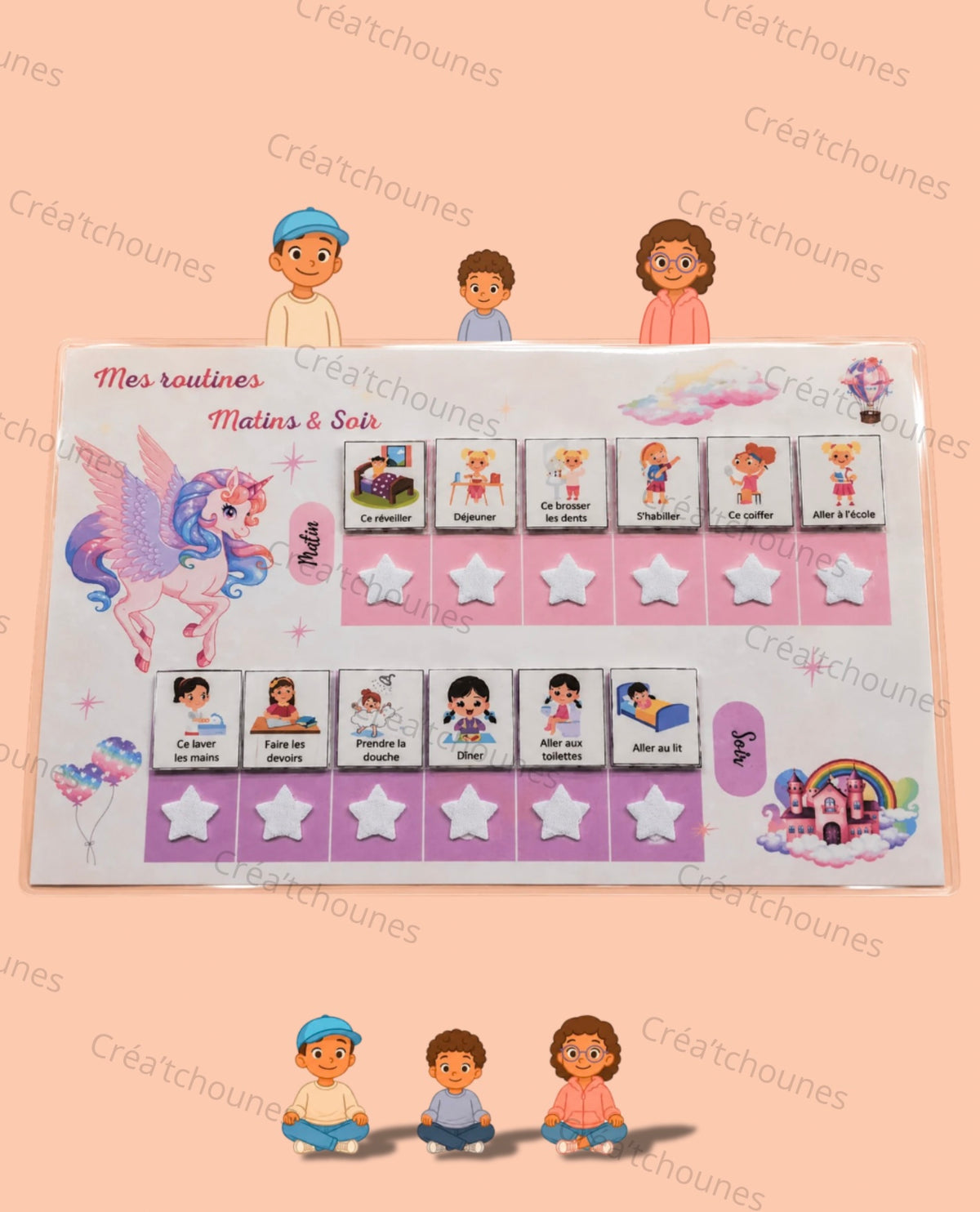 Tableau Routine de la Semaine Personnalisable
