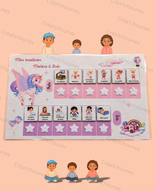 Tableau Routine de la Semaine Personnalisable