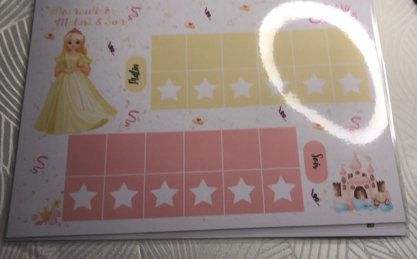 Tableau Routine de la Semaine Personnalisable