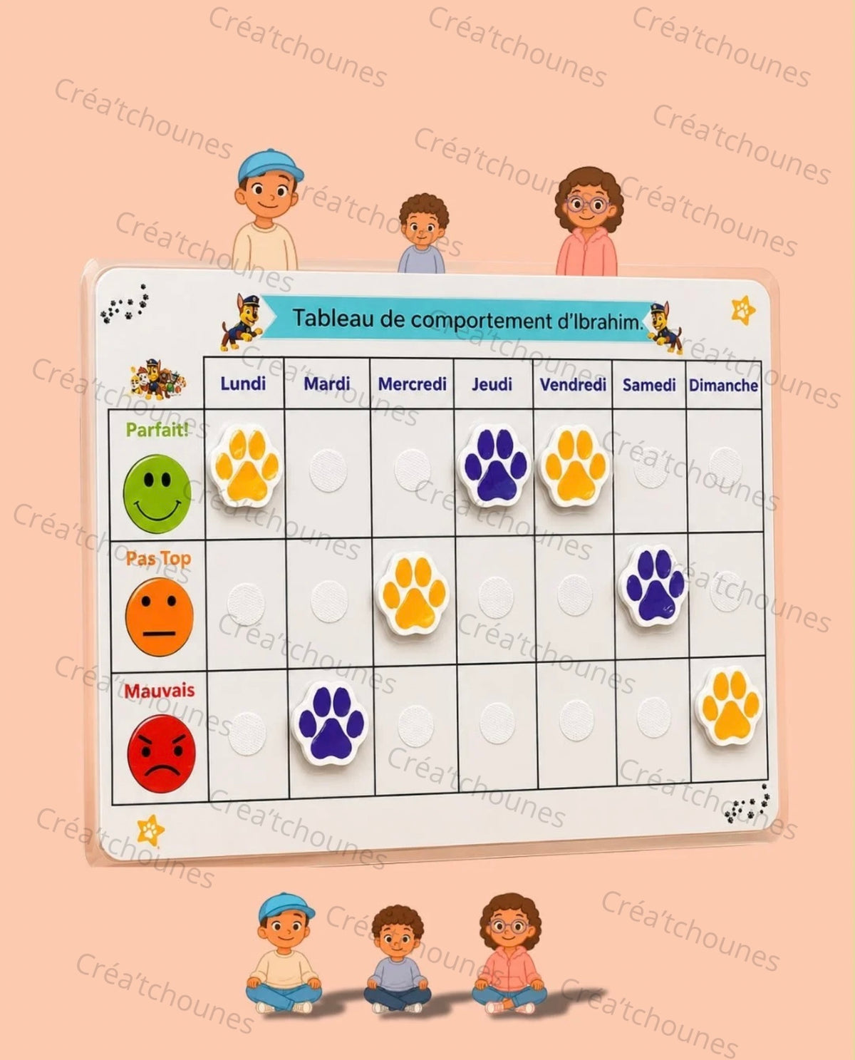 Tableau De Comportement Personnalisable.