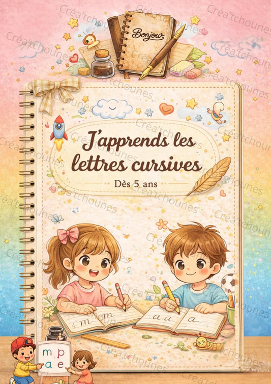 ✨ Livret éducatif – J’apprends les lettres cursives  ✨