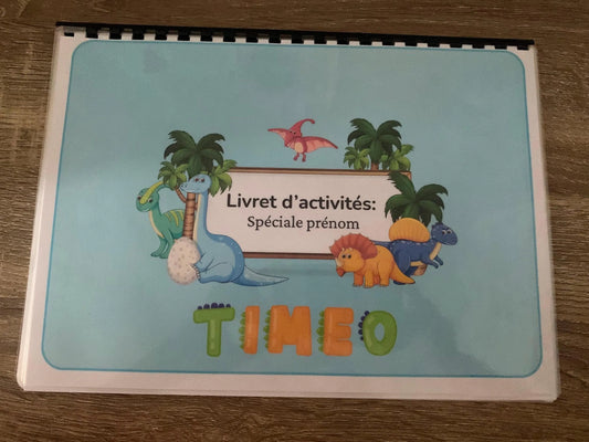 Livret prénom personnalisé enfant | Cahier éducatif pour apprendre son nom | Activité Montessori maternelle